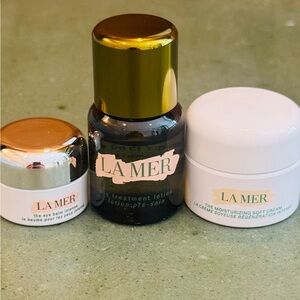 La Mer Moisturizer Trio - Gold, White, and Brown